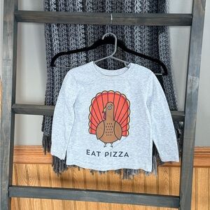 Jumping Beans Gray Long Sleeve Tee with Turkey Graphic